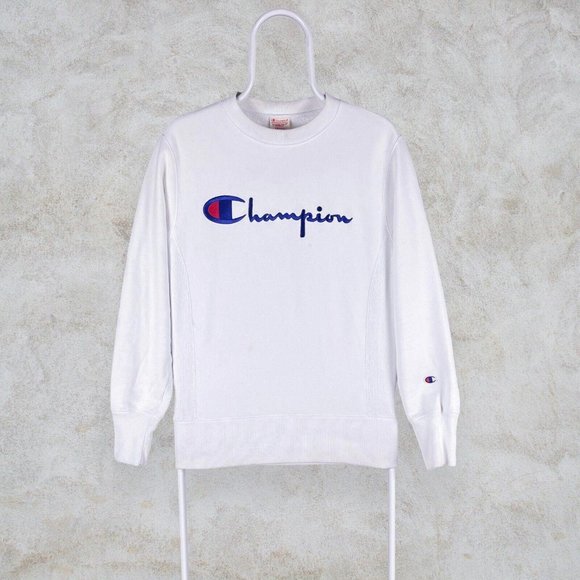Champion Other - Vintage White Champion Reverse Weave Sweatshirt Warm Up Mens Small